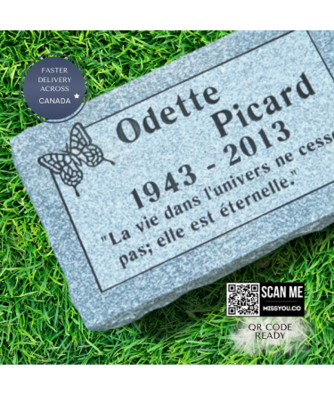 Flat Granite Marker #029